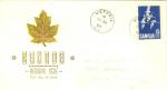 #415 Canada Geese- Gold Green & Brown Single Leaf - D