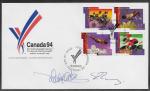 1519-1522 XV Commonwealth Games signed OFDC cachet