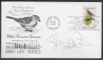 496 White-throated Sparrow signed Rosecraft cachet